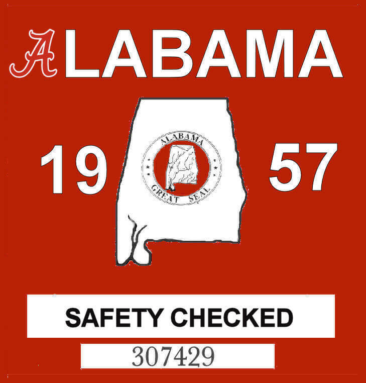 (image for) 1957 Alabama Safety Checked